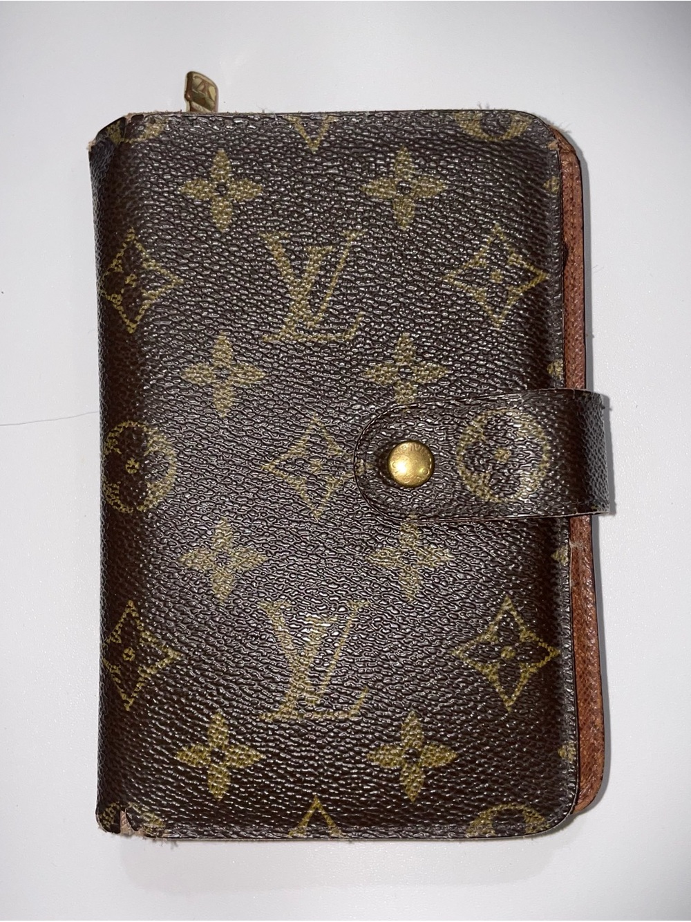 Authentic Louis Vuitton Monogram Porte Papier Bifold Zip Around Wallet